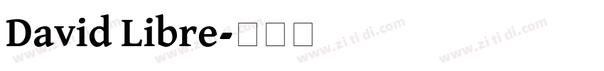 David Libre字体转换
